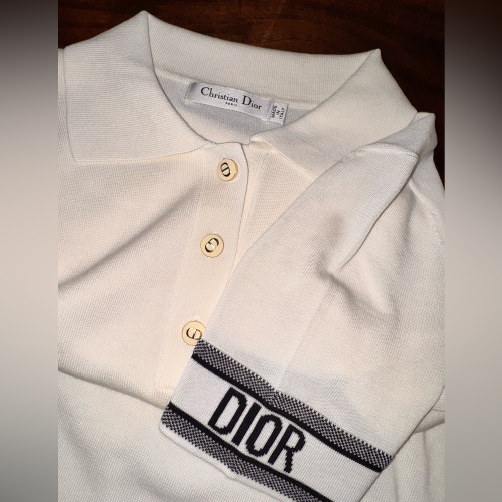 Dior White Polo Shirt Dress - Picture 3 of 6
